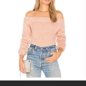 🔥MINKPINK Off the shoulder eyelash sweater